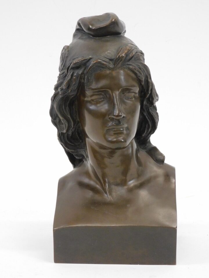 Hippolyte Moulin Bronze Bust of Libertine