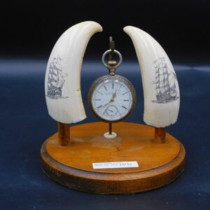 American Waltham Scrimshaw Watch Holder