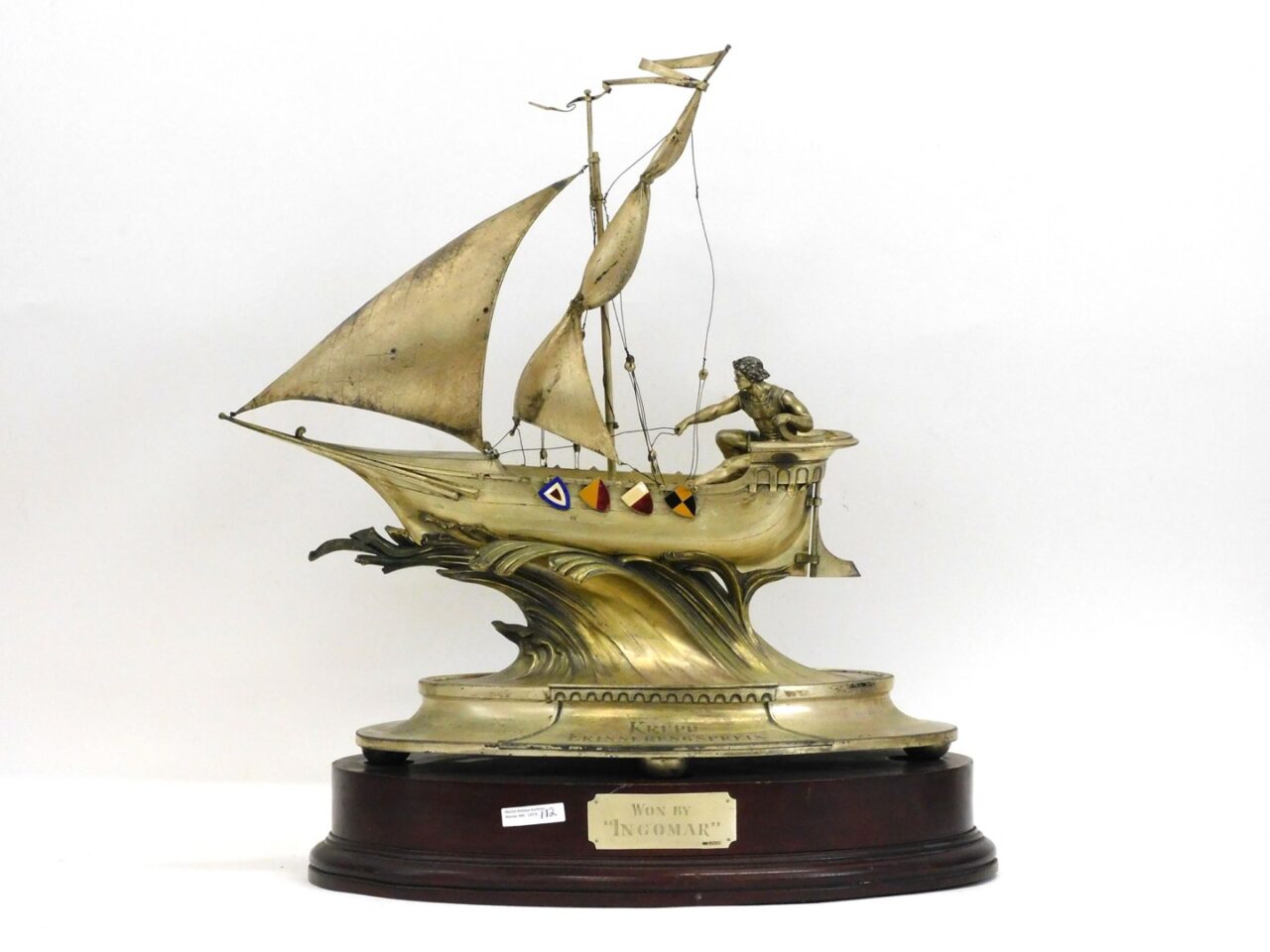 Johann Wagner Scandinavian 800 Silver Yachting Trophy "Ingomar" 1904.