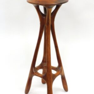 American Studio Craft Table by Wendell Castle and Micheal Coffey. Late 20th c. Laminated and carved cherry. Organic form.