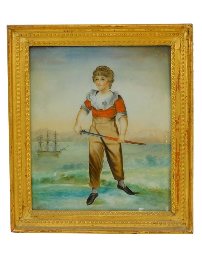 American Sailor Boy Portrait by Unknown Artist