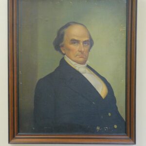 Joseph Goodhue Chandler Portrait of Daniel Webster Circa 1840s Auction Catalog Antique Oil Painting.