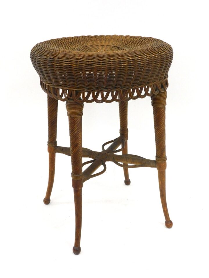 Victorian Wicker Stool