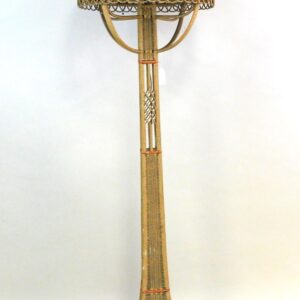 Heywood Wakefield Company Art Deco Wicker Floor Lamp