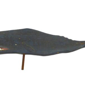 Carved and Painted Wooden Sperm Whale Weathervane