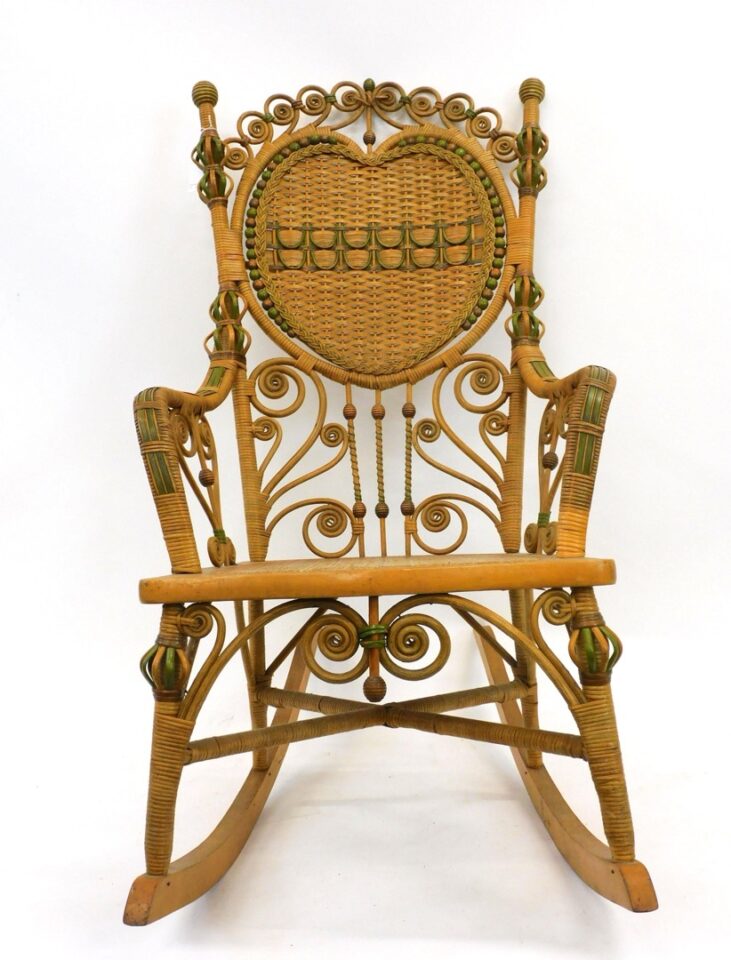 Heywood Bros & Co Victorian Wicker Rocker