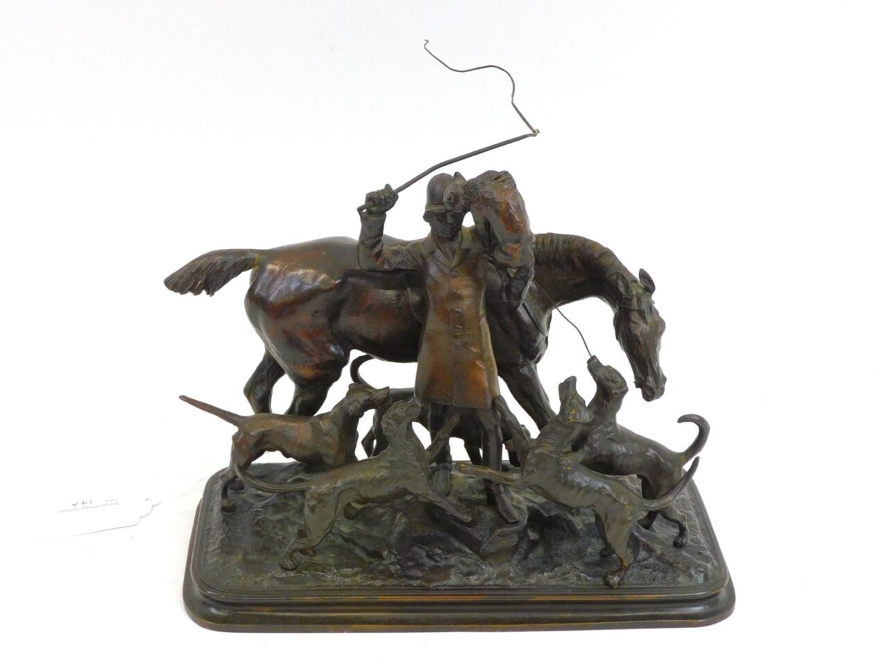 Joseph Edgar Boehm "Le Chasseur de Reynard" Bronze Sculpture 19th Century Fox Hunting Scene