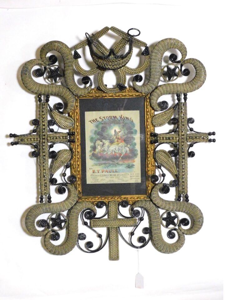 Victorian Wicker Frame by Unknown Artist