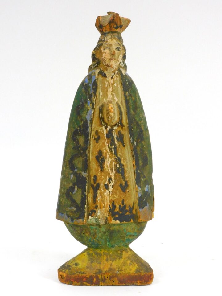 18th Century Spanish Colonial Wooden Santos Figure