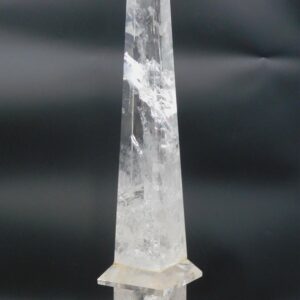 English Neoclassical Rock Crystal Obelisk