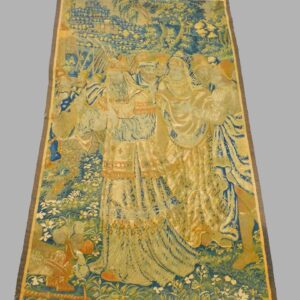 17th/18th-century Flemish Tapestry Depicting Noblemen