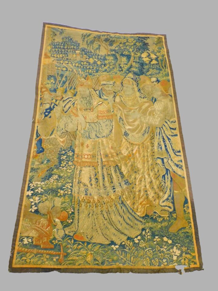 17th/18th-century Flemish Tapestry Depicting Noblemen