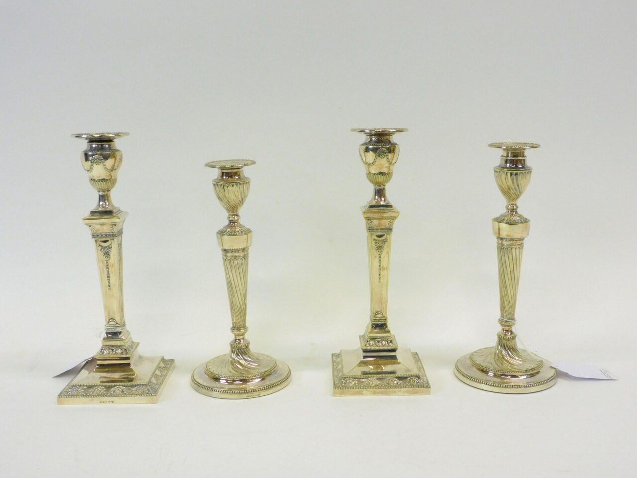 Pair of Victorian Silver-Plated Candlesticks