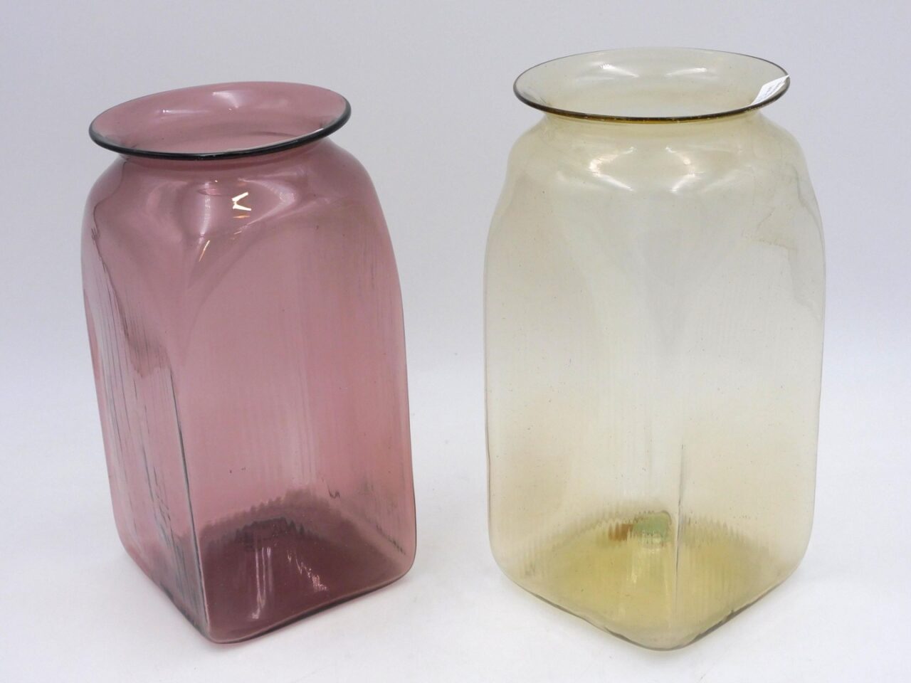 Early 19th Century Blown Glass Storage Jars by Unknown Artist