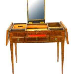 19th-century Marquetry Inlaid Vanity by Unknown Artist