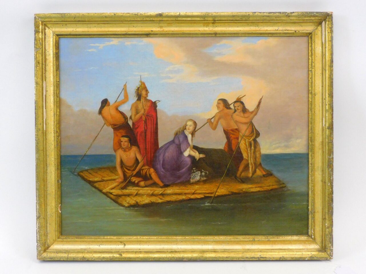 Charles Wimar "Abduction of Daniel Boone’s Daughter" Folk Art Painting