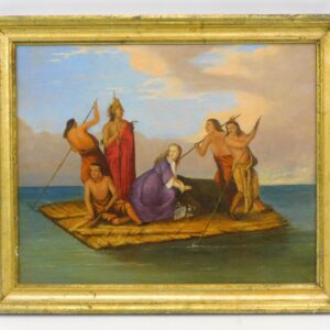 Charles Wimar "Abduction of Daniel Boone’s Daughter" Folk Art Painting