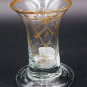 Early 19th Century Masonic Firing Glass by Unknown Artist