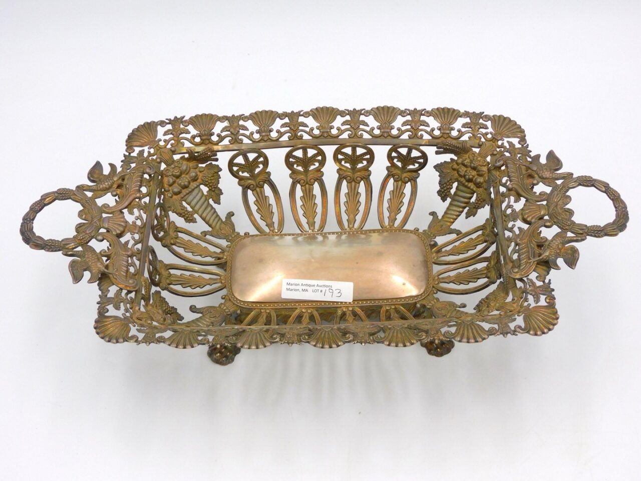 German Empire Silver Reticulated Basket