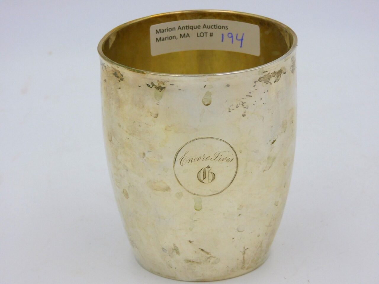 William Moulton American Coin Silver Beaker