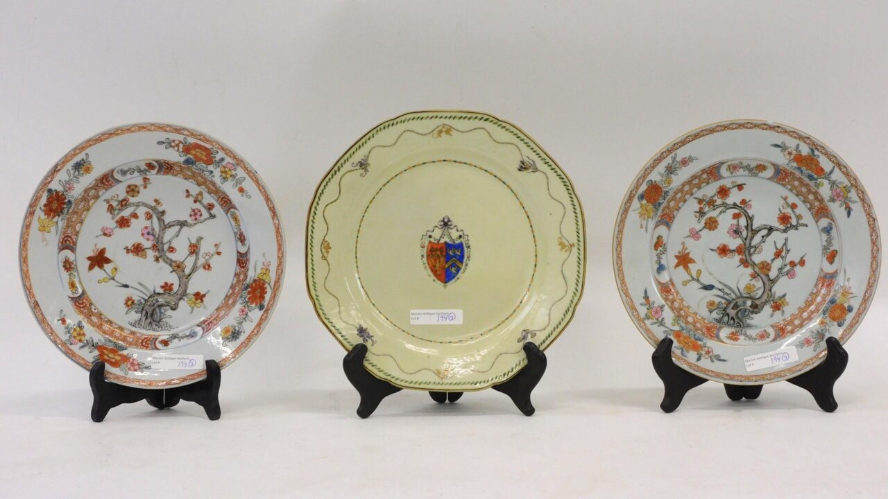 Chinese Export Porcelain Plates by Unknown Artist