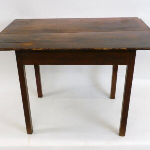 18th/19th Century Tavern Table with Molded Square Legs and Pegged Walnut Base