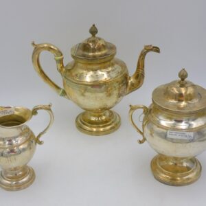 John McMullen & Conrad Bard Coin Silver Tea Set