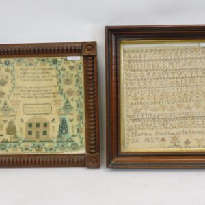 Martha Purchase 1827 & 1828 Needlework Samplers