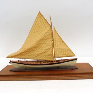 Azorean Whale Boat Model Under Sail