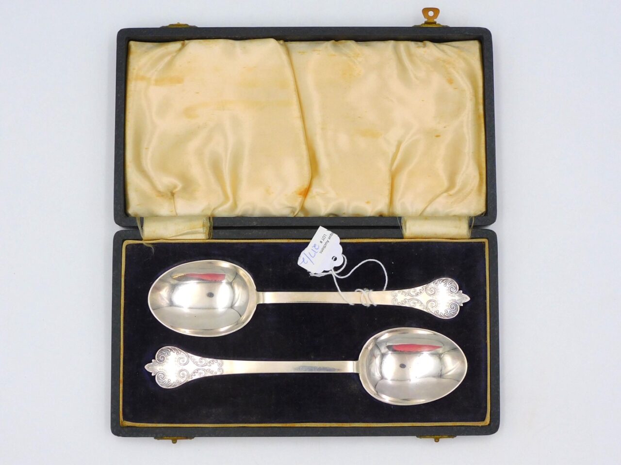 London Britannia Silver Serving Spoons by Unknown Artist. 1900.