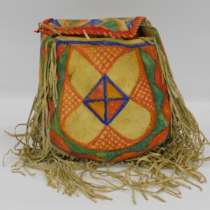 Sioux Painted Parfleche Case by Unknown Artist. 1900. Red