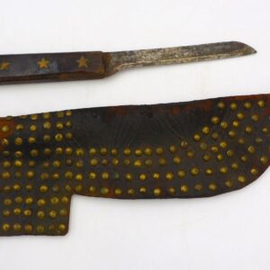 Plains Blackfoot Knife with Studded Case