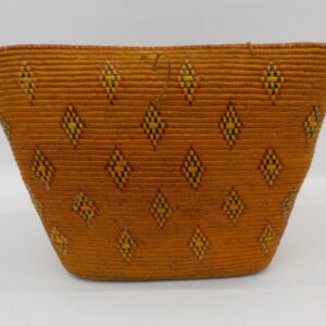 Thompson River Basket with Geometric Diamond Design and Tumpline