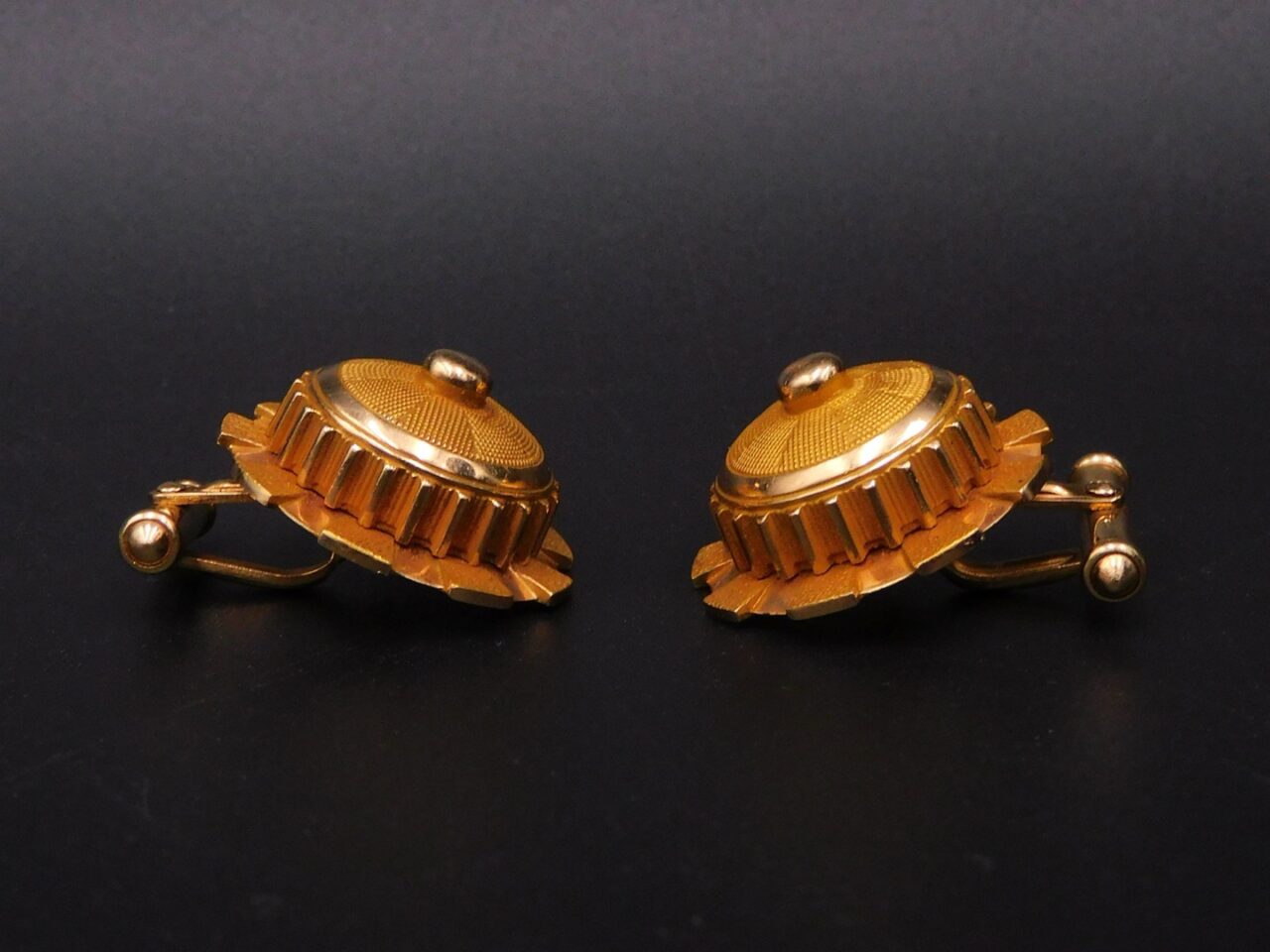 John C. Storey 14kt Gold Houston Astrodome Cufflinks