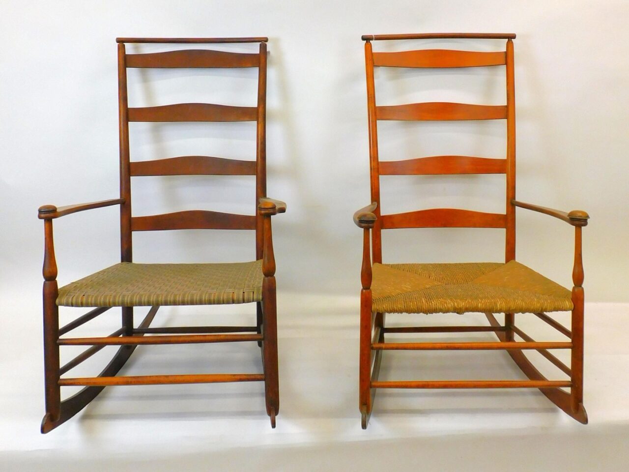 Pair of Shaker Rockers by Unknown Artist. Late 19th Century.