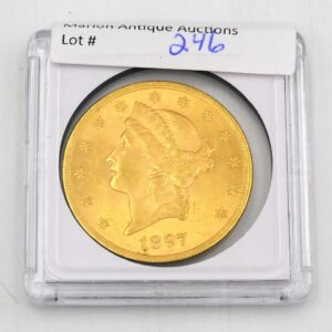 Augustus Saint-Gaudens 1897 Liberty Head Double Eagle $20 Gold Piece XF/AU