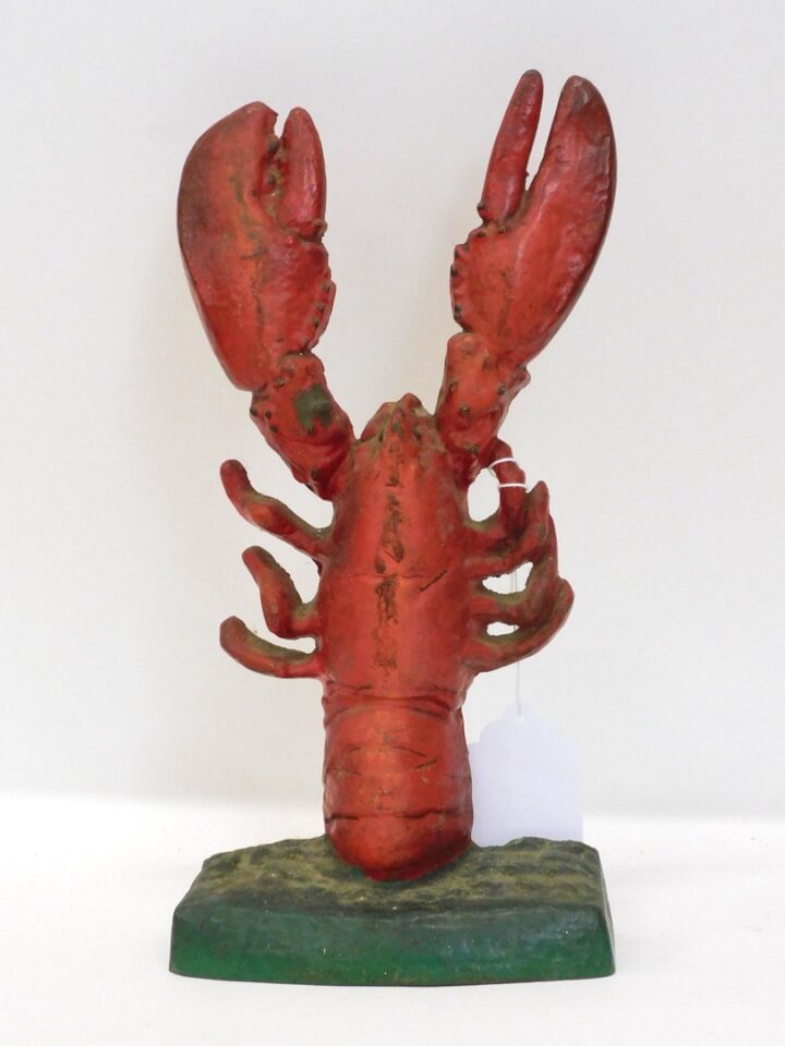 Rare Cast Iron Lobster Doorstop by Unknown Artist