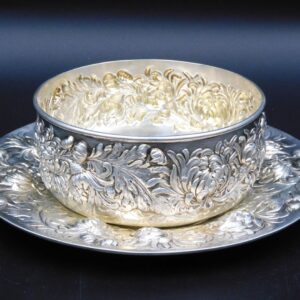 George Shiebler Sterling Silver Bowl and Underplate