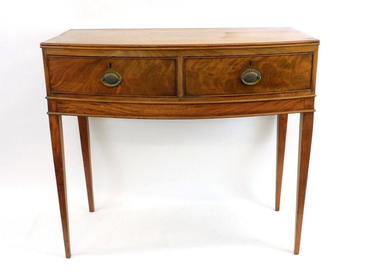 George III Mahogany Bow Front Server