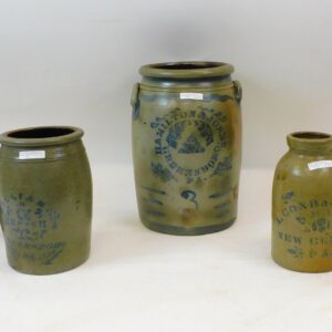 American Stoneware Crocks with Advertising