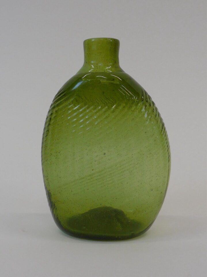 Early 19th-century Pattern Molded Pitkin Type Flask by Unknown Artist