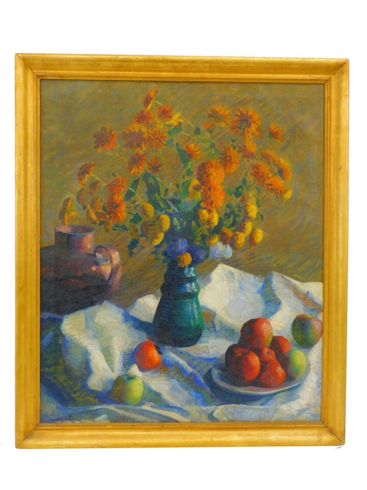 Fredrick R. Sisson (1893-1962) Floral Still Life Oil Painting