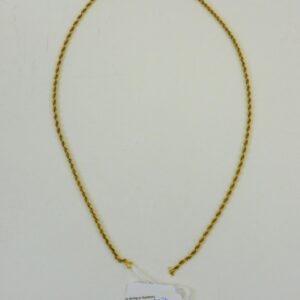 20th Century 14 kt Yellow Gold Rope Necklace