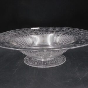 Pairpoint Engraved Footed Console Bowl with Foliate and Scroll Designs