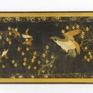 Late 19th Century Japanese Needlework on Silk