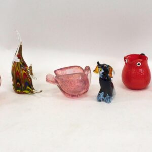 Italian blown glass sculptures by Murano