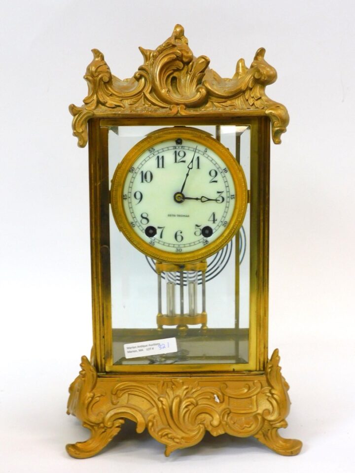 Late 19th Century Seth Thomas Crystal Regulator Clock