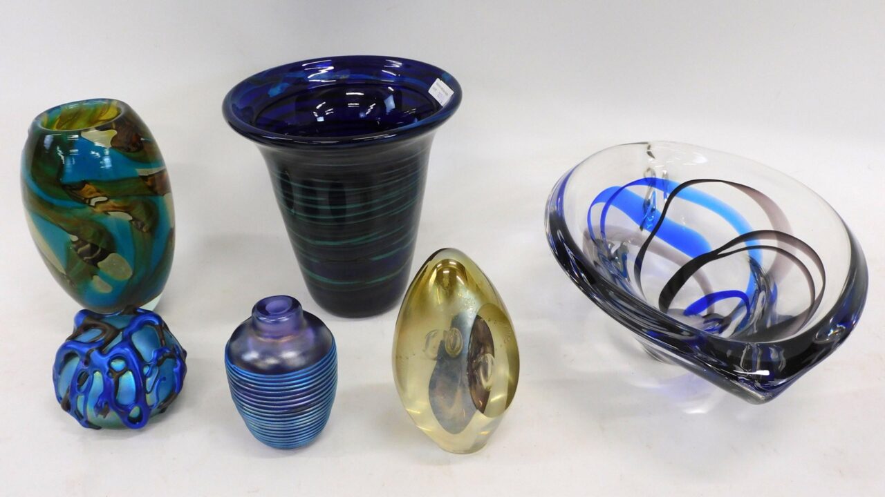 Studio Art Glass Collection Including Eickholt Paperweight