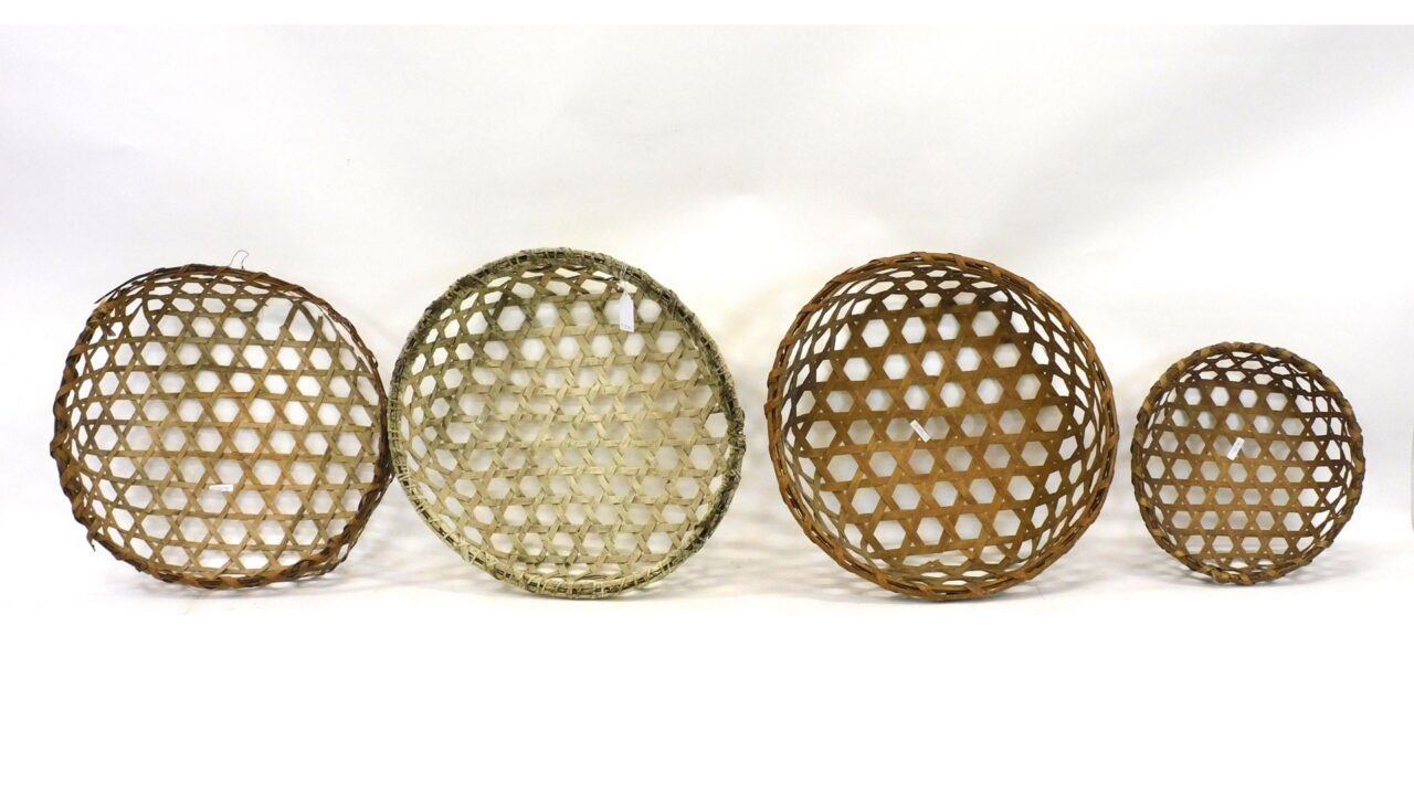 Set of (4) Cheese Baskets by Unknown Artist