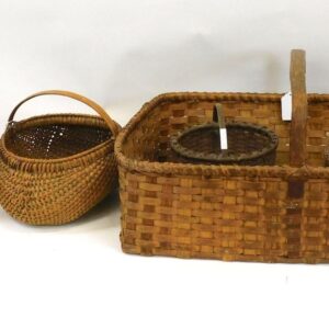 19th Century Splint Handled Baskets by Unknown Artist